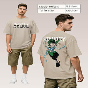 เสื้อยืดคอกลมแบบโอเวอร์ไซส์ ผ้าคอตตอนเนื้อหนา 100% สกรีนโลโก้ตามสั่ง สไตล์ลำลอง ไหล่ตก ทรงพื้นฐาน ใส่ได้ทั้งชายและหญิง สีพื้น ผ้าถัก - Product Image 4