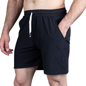 Pantalones Cortos Deportivos para Hombre con Cintura Elástica, Transpirables, para Gimnasio, Entrenamiento y Running, Diseño Liso, Técnica de Teñido Sencillo - Product Image 5