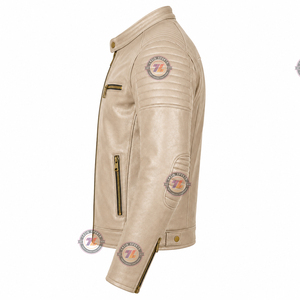 <b>men</b> genuine leather motorcycle <b>biker</b> <b>jacket</b> motocross racing street riding cycling premium custom oem lazib sports manufacturer - Product Image 2