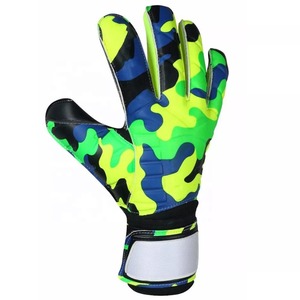 Soccer Goalkeeper Gloves Leather Rip-Tab <b>Strap</b> for Wrist Fastening Extra <b>Finger</b> Protection Waterproof UV Protection - Product Image 5
