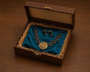 Pin Metálico Cuadrado Tradicional Chapado en Oro Vintage con Piedra para Mujer, Estilo Indio Personalizado OEM, Regalo para Bodas y Negocios - Product Image 5