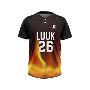 เสื้อเบสบอลผู้ชายสั่งทำขายส่ง ผ้าโพลีเอสเตอร์ 100% ปักลาย แห้งเร็ว พร้อมสกรีนลาย - Product Image 2