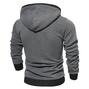 Sweat-shirt à capuche gris pour homme, coupe classique, en molleton français, design décontracté avec poche, vêtement d'automne - Product Image 6