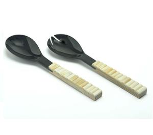 Juego de Cubiertos Tradicionales de Acero Inoxidable con Mangos de Cuerno, Pulido Espejo, para Uso Doméstico y Ocasiones Especiales - ¡Venta Caliente! - Product Image 1