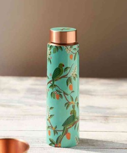 Botella de Cobre Ecológica de Doble Pared con Base Verde, Diseño Único con Combinación de Colores Verdes, Compra Directa al Proveedor al por Mayor - Product Image 4