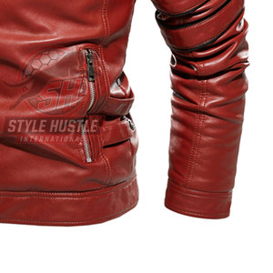 Chaqueta de Cuero para Hombre, Diseño Moderno 2026, Color Sólido, Estilo Urbano, Nueva Moda, Resistente al Viento, Chaqueta de Invierno - Product Image 6