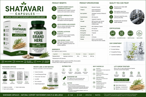 Shatavari Capsules 60 Veggie Capsules Natural <b>Herbal</b> <b>Supplement</b> for Women Immune Support Hormonal Balance Antioxidant Skin - Product Image 3
