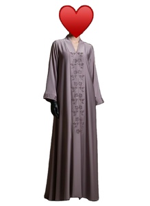 Luxury Designer Diamond Thread Work Washable Anti-Wrinkle Breathable Imported TikTok Fabric Floor-Length Straight Party - Product Image 3