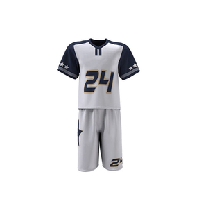Ensemble d'uniformes de lacrosse personnalisés OEM avec maillots et shorts sublimés, design sur mesure, nom et numéro personnalisés, en maille - Product Image 4