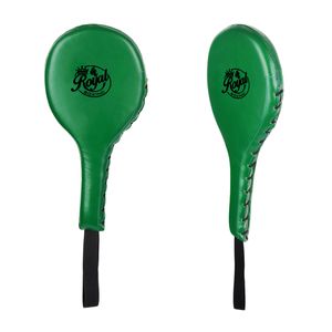 Almohadillas de mano de cuero genuino de paleta de boxeo de alta calidad hechas a medida para Muay Thai y entrenamiento físico - Product Image 1