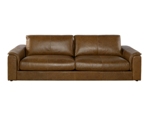Contemporary Genuine Leather <b>Sofa</b> Deep Seat Comfortable Living Room Couch <b>for</b> Living Room Bedroom Villa-Durable Design - Product Image 1
