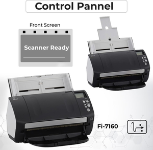 เครื่องสแกนเอกสาร Fi-7160 A4 แบบสองหน้า USB 2.0 ความละเอียด 600 DPI สี 24 บิต รองรับ ADF สแกนได้ 80 แผ่น เหมาะสำหรับสำนักงาน - Product Image 5