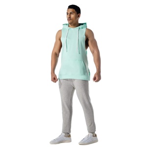 Haut à capuche sans manches moderne, tissu doux, vêtements de sport décontractés, idéal pour l'entraînement, la détente et l'usage quotidien - Product Image 4