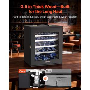 Miniatures Storage <b>Case</b> 5 Tray 13 Slots Clear View Wooden <b>Display</b> Holder <b>for</b> 1:1750-1:2000 Scale <b>Models</b> Miniature Transport <b>Case</b> - Product Image 5