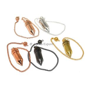 Choco-Reiki dorado que se puede abrir, Péndulo de Metal grabado, ágata, péndulos de latón, técnica de piedras preciosas talladas a la venta - Product Image 5