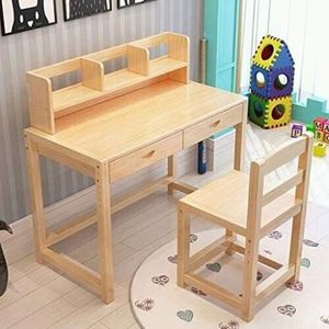 Cómoda Silla y Escritorio de Madera para Niños, Muebles de Aprendizaje para el Hogar, la Escuela y Salas de Actividades - Product Image 4