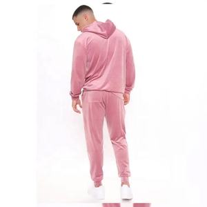 ชุดวอร์มกำมะหยี่สีชมพูแบบยูนิเซ็กซ์ เนื้อผ้าเทอร์รี่หนานุ่ม พิมพ์ลาย คุณภาพสูง เหมาะสำหรับฤดูหนาว สตรีทแวร์ ชุดออกกำลังกาย เสื้อฮู้ดดี้ ระบายอากาศได้ดี เป็นมิตรต่อสิ่งแวดล้อม - Product Image 2