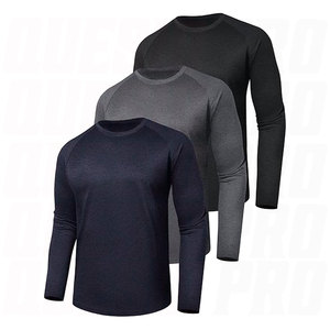 Chemises à manches longues pour hommes, séchage rapide, évacuation de l'humidité, protection UV, t-shirts de performance pour la pêche, l'entraînement et la course à pied - Product Image 1
