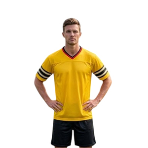 Maillot de football américain pour jeunes et adultes, design personnalisé, manches courtes, maillot américain, maillot de football américain à col en V - Product Image 4