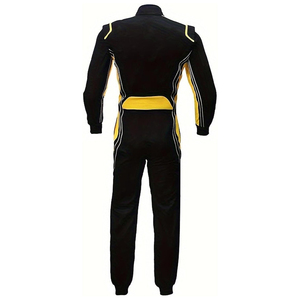 Nuevo Conjunto de Traje de Karting para Adultos, Color Sólido, Cuello Alto, Mangas Largas, con Logotipo Personalizado - Product Image 3