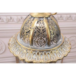 Highest Demand <b>Brass</b> Cylindrical <b>Lantern</b> with Glass Panels for Home Decoration Durable Finish - Product Image 6