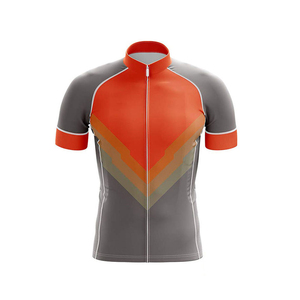 Cuissard de cyclisme pour homme noir avec bordure orange, respirant, en Spandex et Nylon, pour une performance optimale - Product Image 2