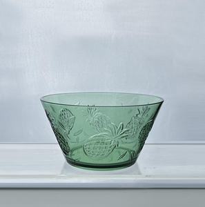 Bols de service en plastique acrylique design ananas - Product Image 2