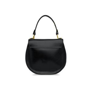 Sac ovale élégant en cuir noir avec accents dorés et style personnalisable pour femme – Sac à main tendance de qualité supérieure - Product Image 4