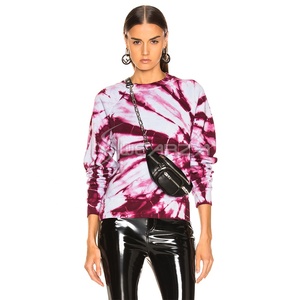 casual hoodies tie dye sweatshirts crew neck print Pullover pullover <b>sports</b> unisex crew neck shirt - Product Image 1