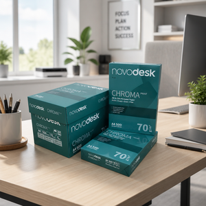 Papier copie blanc Novodesk A4 70g Fabriqué en Thaïlande (TH;24) novo desk CHROMA - Product Image 6