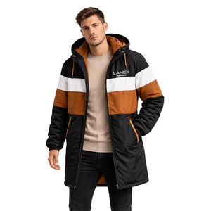 เสื้อโค้ทพาร์ก้าสำหรับว่ายน้ำแบบหนาพิเศษพร้อมฮู้ด ป้องกันลมและกันน้ำ ด้านนอกเป็นผ้ากันน้ำ ด้านในบุด้วยผ้าฟลีซนุ่ม สำหรับว่ายน้ำในสภาพอากาศหนาวเย็น - Product Image 1