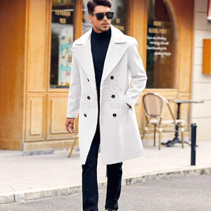 Abrigo de Lana Casual para Hombre, Invierno, con Botones, Manga Larga, Cómodo, Moderno, Cálido, para Uso Diario y al Aire Libre - Product Image 3