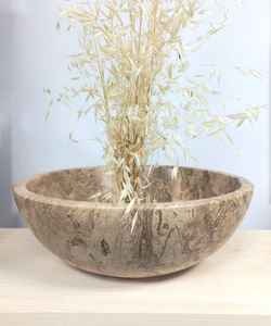 Plateau de rangement moderne en marbre naturel bleu gris clair Stonekocc, bol décoratif de luxe pour salon et bureau, idéal pour la maison et l'hôtel, par UO - Product Image 4