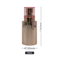 Emballage de soin de la peau de luxe personnalisé, flacon pompe sans air de 50 ml, contenants pour soin de la peau, flacon pour sérum, crème pour le visage