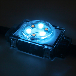 Đèn chiếu sáng mái nhà SHIJI 30mm bán buôn, đèn <span class=keywords><strong>pixel</strong></span> <span class=keywords><strong>RGB</strong></span> 6LED Smd3535 IP67 PC 48V, đèn điểm cảnh quan, đèn mái nhà cố định - Product Image 6