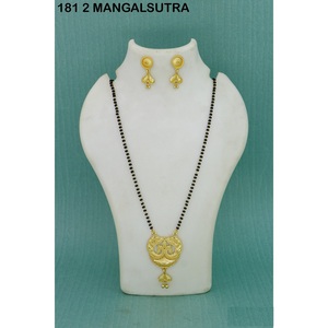 Vente en gros plaqué or formant pendentif long Mangalsutra usage quotidien finition or Mangalsutra mariage traditionnel Mangalsutra - Product Image 4