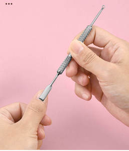 Pousse-cuticules personnalisé très demandé, en acier inoxydable, pour le retrait du vernis à ongles, outils de nettoyage des ongles, pousse-cuticules à pointe acérée - Product Image 3
