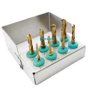 Hot <b>Sell</b> <b>Dental</b> <b>Implant</b> Drill Kit With Black <b>Titanium</b> Coating Stainless Steel Medical Grade Material CE & ISO Certified - Product Image 1