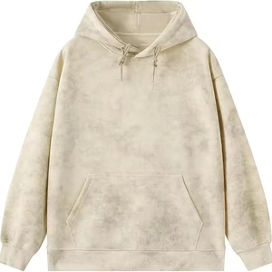 เสื้อฮู้ดดี้ทรงโอเวอร์ไซส์แบบย้อมสีเอซิด หนัก ทนทาน ผ้าฝ้าย 100% สไตล์วินเทจ ลุคสตรีทแวร์ รับผลิตแบบ OEM ODM แบรนด์ส่วนตัว - Product Image 1