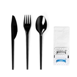 Couverts transparents en plastique Couteau <span class=keywords><strong>jetable</strong></span> Fourchette Cuillère Couverts jetables personnalisés - Product Image 6