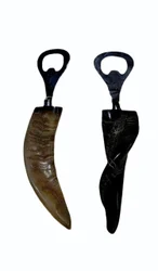 Ouvre-bouteille artisanal en corne de buffle, accessoire de bar unique, ouvre-bouteilles pour bière ou vin, fabriqué par HF CRAFTS, en provenance d'Inde - Product Image 4