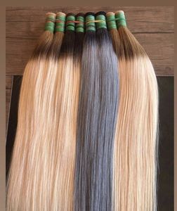 Extensiones de cabello alineado con cutícula marrón oscuro de cabello a granel de Venta caliente - Product Image 3