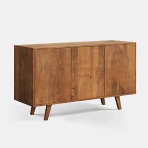 Buffet de rangement moderne et minimaliste en teck massif écologique grande capacité pour salon et mobilier d'hôtel - Product Image 3