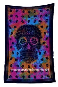 Tapices florales multicolores hechos a mano, póster impreso de Mandala, arte de pared para dormitorio, sala de estar, hogar o decoración de boda - Product Image 4