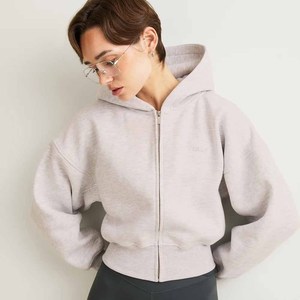 Custom Scubas Fleece Heavyweight <b>Zip</b> <b>up</b> Women <b>Hoodie</b> Unisex High Quality French Terry <b>Cropped</b> Boxy Fit <b>Zip</b> <b>up</b> Air Layer <b>Hoodie</b> - Product Image 3