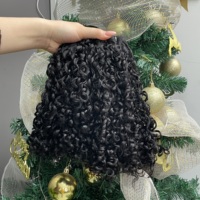 Extensions de cheveux humains bouclés Pixie, extensions de cheveux humains 100% vierges non traités du Vietnam, couleur naturelle