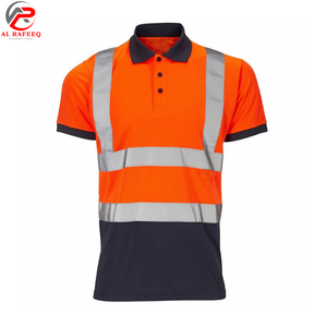 Camisetas Polo Unisex de Poliéster Reflectante de Alta Visibilidad con Logotipo Personalizado para Trabajos de Construcción 2026 - Product Image 1