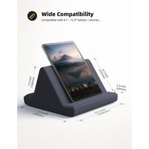 Great Gifts Soft Tablet Pillow <b>Stand</b> for Bed 6 Viewing Angles Dock Holder for 4-13" Tablets Lap <b>PC</b> <b>Stands</b> - Product Image 4