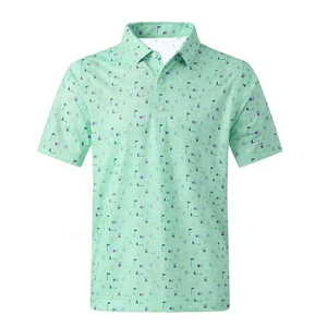 เสื้อโปโลขายดีสำหรับผู้ชาย หลายสี ลายซับลิเมชั่น เสื้อผ้ากีฬา เสื้อโปโล สินค้าขายดี - Product Image 5