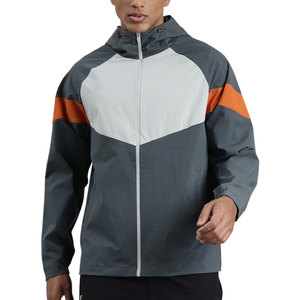 Vestes coupe-vent imperméables en nylon à fermeture éclair, design personnalisé, pour adultes, nouvelle veste coupe-vent élégante pour hommes au prix le plus bas - Product Image 1
